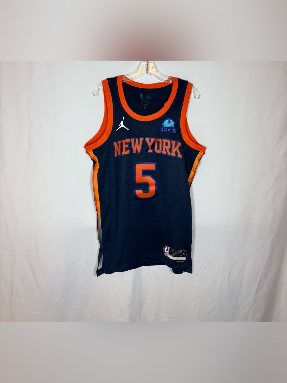 Nike New York Knicks #5 Quickley Statement Swingman Basketball Jersey 44 Sphere